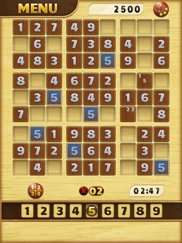 Sudoku App HD screenshot 2