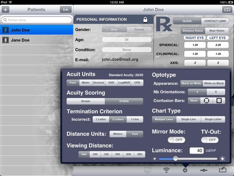 Visual Acuity XL