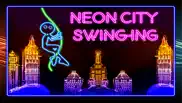 neon city swing-ing: super-fly glow-ing rag-doll with a rope iphone screenshot 1