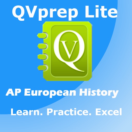 FREE QVprep Lite AP European History : Learn Test Review for AP advanced placement Euro History for SAT Subject test, for College History majors, Schools, Colleges and exam preparation icon
