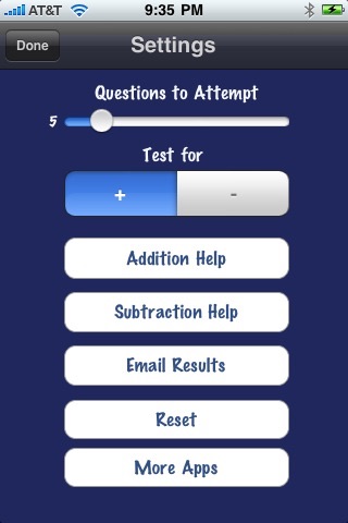 Portable Math Additions & Subtractions Free screenshot 2