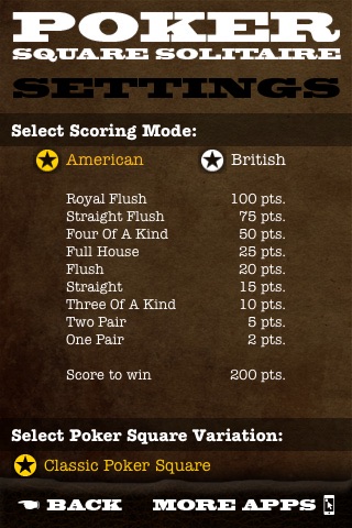 Poker Square Solitaire screenshot 4