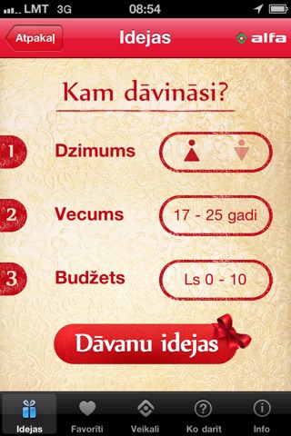 Alfas davanas screenshot 3