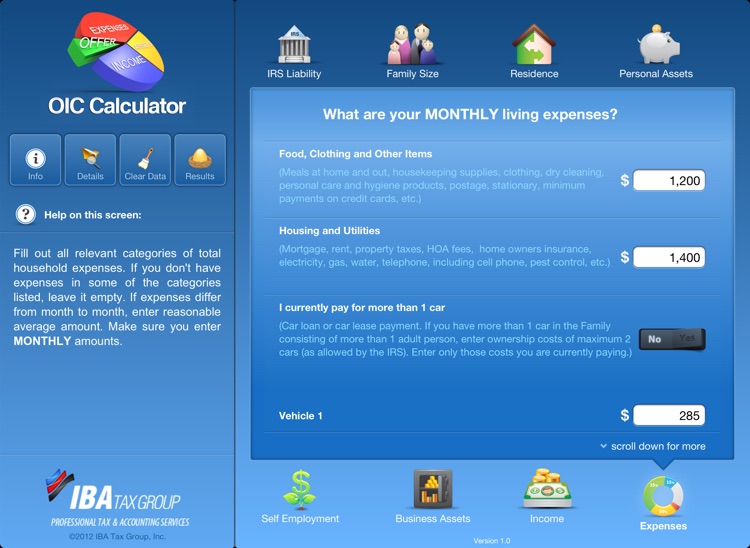 OIC Calculator for iPad screenshot-3