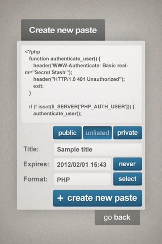 PasteIt - Pastebin.com client screenshot 3