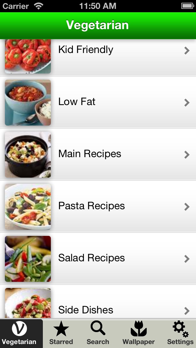 Vegetarian Recipes Pr... screenshot1