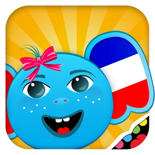 iPlay French: Kids Discover the World - children learn to speak a language through play activities: fun quizzes, flash card games, vocabulary letter spelling blocks and alphabet puzzles Icon