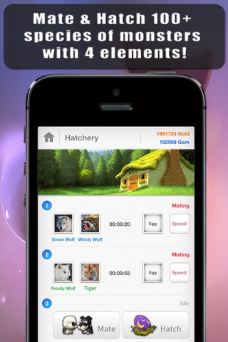 Petcraft - Mate, Hatch & Upgrade monsters for incredible Social Network Battlefields screenshot 3
