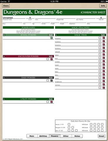 iCharacter Sheet - 4E Free screenshot 3