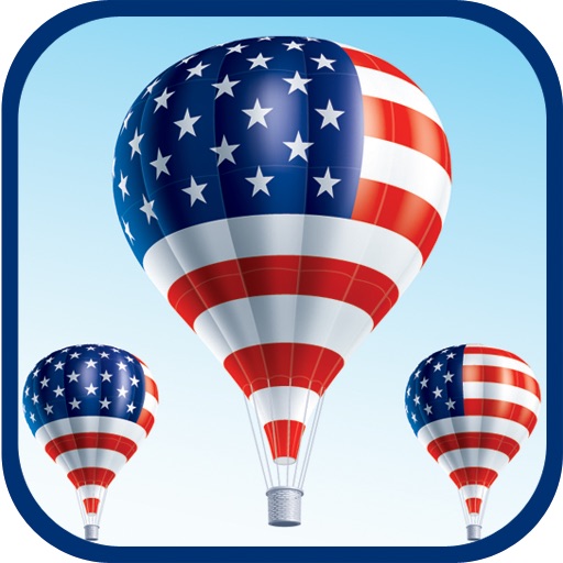 American Independence Flags Icon