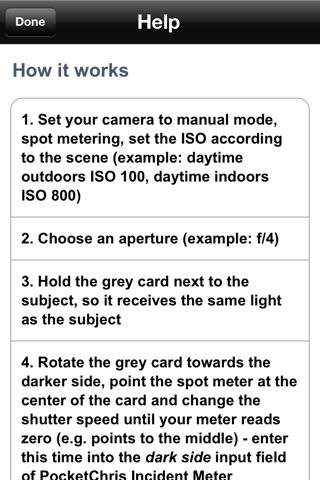 Incident Light Meter screenshot 4