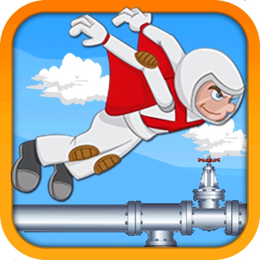 Flappy Flying Man Pipe Maze - A Wing Suit Adventure Game - by Top Free Fun Games iOS App