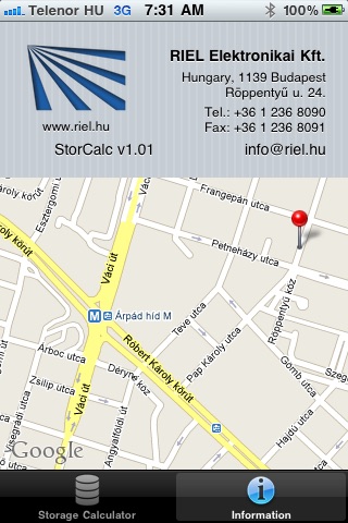 StorCalc screenshot 2