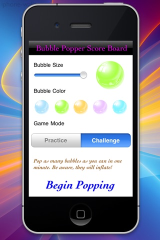 Bubble Popper Game HD Lite screenshot 2