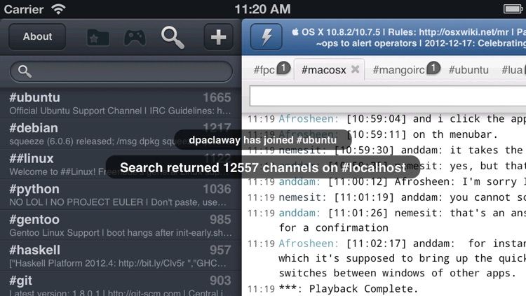 Mango Lite - Free IRC Chat client