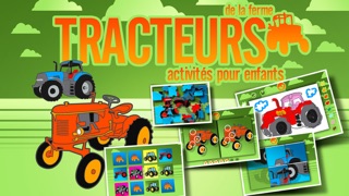 Screenshot #1 pour Tracteurs de la ferme - Activités pour les enfants : : Puzzles, Coloriages et autres jeux