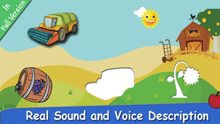 Screenshot #3 pour Farm Puzzle for Babies Free: Move Cartoon Images and Listen Sounds of Animals or Vehicles with Best Jigsaw Game and Top Fun for Kids, Toddlers and Preschool