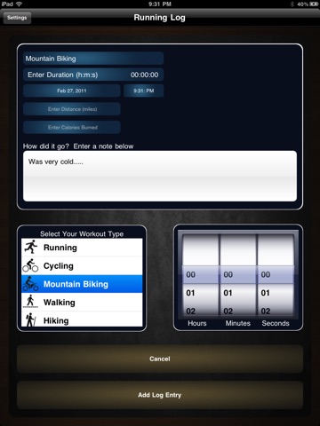 iRun Log - Running and Cardio Journal screenshot 3