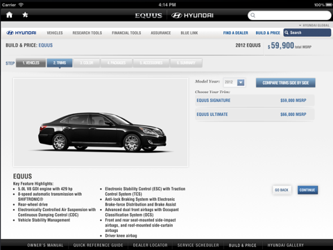 2012 Hyundai Equus Experience screenshot 2