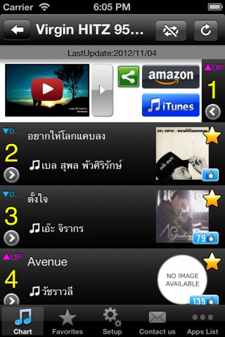 Thai Hits! - Get The Newest Thai music charts! screenshot 2