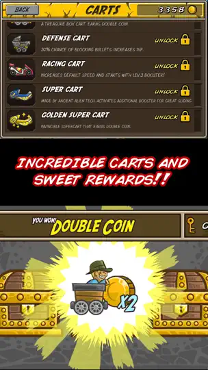Скриншот Minecart Chase на iPhone 4