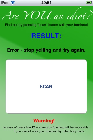 IdiotScanner screenshot 2