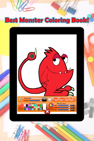 The Monster Coloring Pages for Kids screenshot 3
