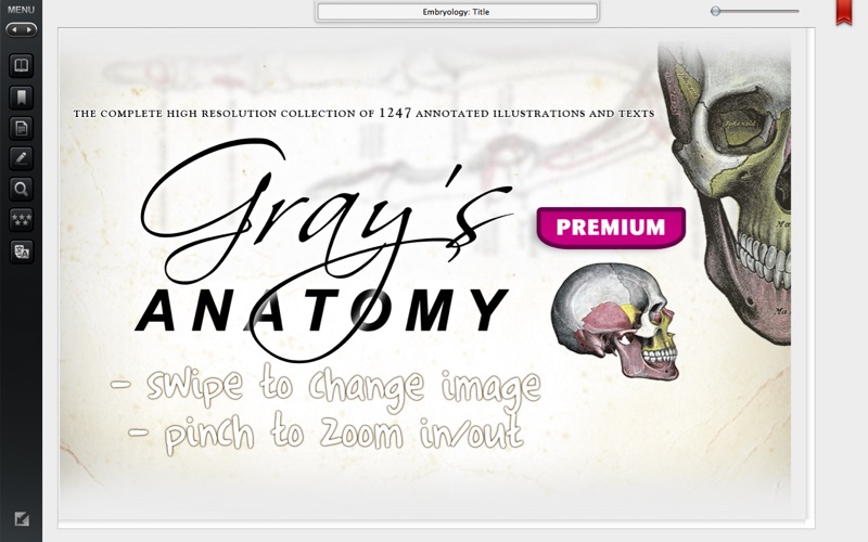 gray's anatomy premium edition iphone screenshot 1