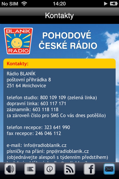 Rádio BLANÍK by Media Marketing Services a.s.