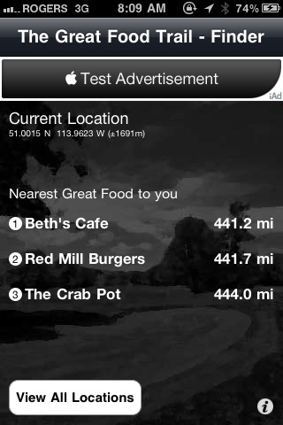 iFIND - The Great Food Trail Finder (Lite Edition) screenshot 2