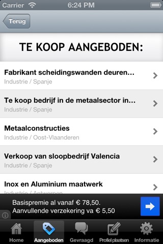 Bedrijven te koop België screenshot 3