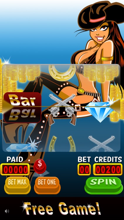 Aces Cowgirl Slots - Lady Luck VIP Vegas Style 777 Jackpot Casino Slot Machine Game Pro
