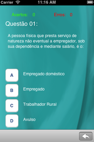 Quiz de Direito screenshot 2