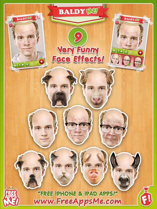 Baldy ME! HD FREE - Bald, Old and No Hair Selfie Yourself wi(圖3)-速報App