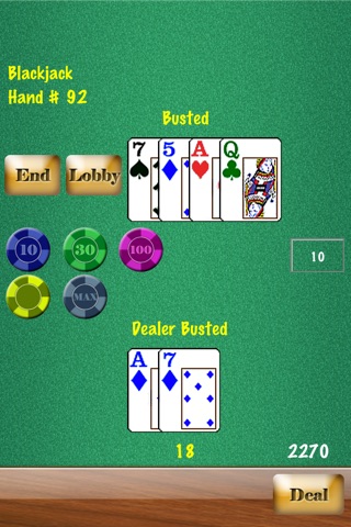 Headsup Poker Free (Hold'em, Blackjack, Omaha) screenshot 2