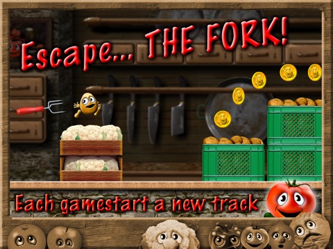 Скачать Potato Escape Gold - One Touch Runner