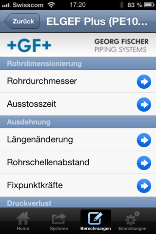 Georg Fischer Pipe Engineering Tool screenshot 2