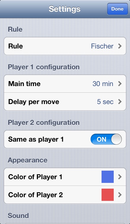 ChessClock touch