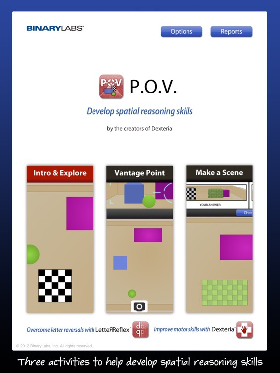 P.O.V. - Spatial Reasoning Game and Left Right Discrimination