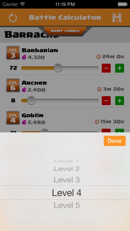 Battle Calculator for Clash of Clans screenshot-3