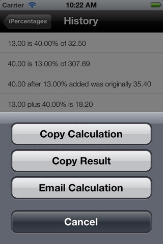 iPercentages - Percent Calculator screenshot 3
