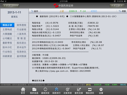 民族证券大众版 for iPad screenshot 4