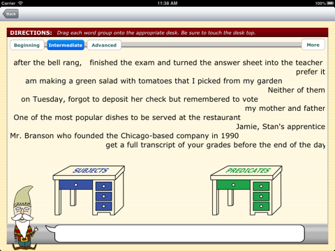 Grammar 4 Writers - Secondary Subjects and Predicates screenshot 2