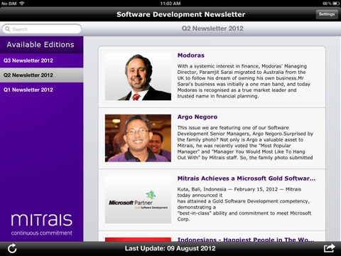 Mitrais SWD Newsletter screenshot 3