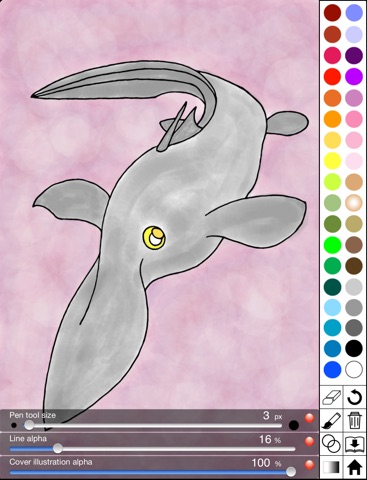 Deep-sea fish super coloring book lite screenshot 3