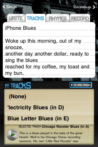 Blues Writer screenshot 2