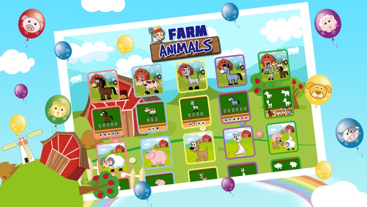 Farm Animal Puzzles - Educational Preschool Learning Games for Kids & Toddlers Free