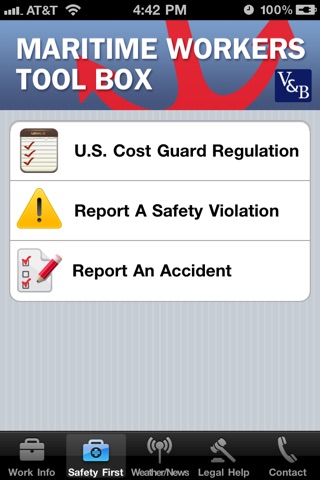 Maritime Workers Tool Box - V & B Attorneys screenshot 2