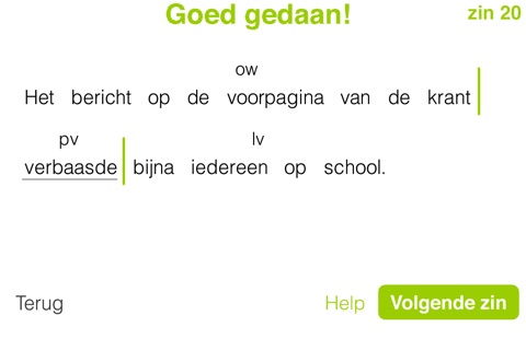 Zinnen Ontleden screenshot 3