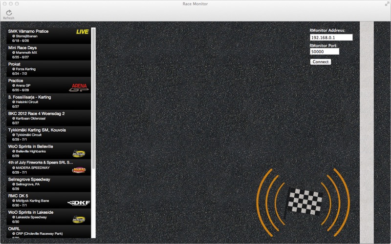 race monitor iphone screenshot 1